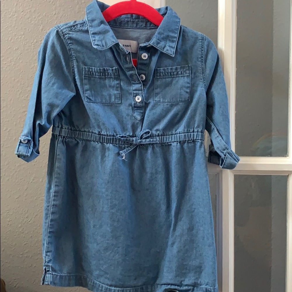 Blue denim dress